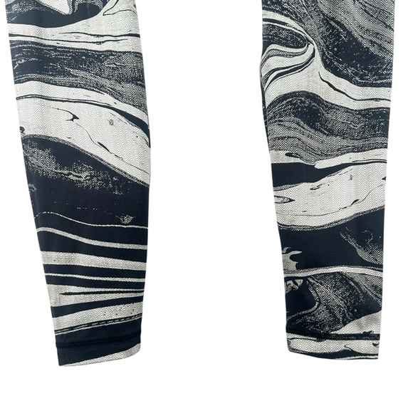 LULULEMON Speed Wunder Tight Nulux 50 G Mixed Marble White Black Women's Size 10 - Picture 4 of 8